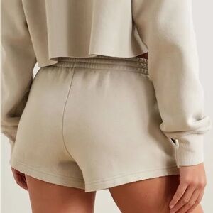 SKIMS Cotton Shorts Tan XS fits XXS Lounge Shorts Minimal Basic